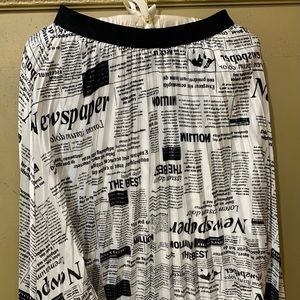 One Off Newspaper Skirt. Small/Medium